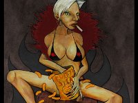 SybilLamb CheezySplats 48x52 2015