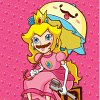 Princess Peach as Mario // Pen and Ink and Computer  pRINCESSpEACH HEARTS