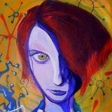 Red Head with Blue Drink  Picasa   http://www.lilybutterland.com/home/gallery/